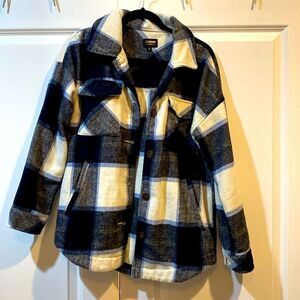 Casino plaid warm jacket